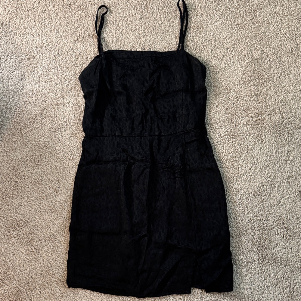 Forever 21 Black Mini Dress with Spaghetti Straps